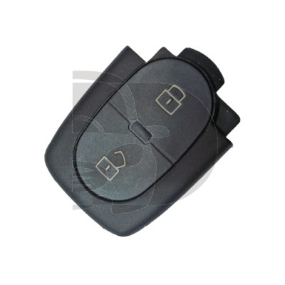 CARCASA MANDO AUDI 2 BOTONES (PILA GRANDE)
