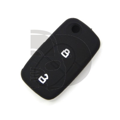 FUNDA MANDO AUDI NEGRO 2 BOTONES