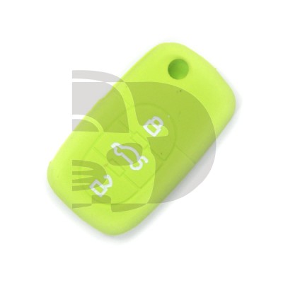 FUNDA MANDO AUDI VERDE CLARO 3 BOTONES