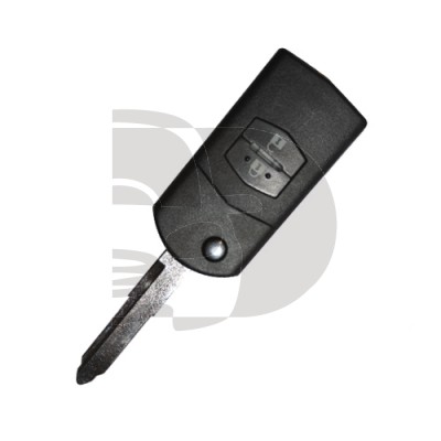 LLAVE+MANDO PLEGABLE MAZDA M2 ID63 MAZ24R  2 BOT