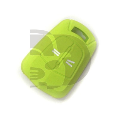 FUNDA MANDO FIJO OPEL VERDE CLARO 2 BOTONES