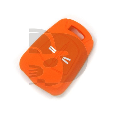 FUNDA MANDO FIJO OPEL NARANJA 2 BOTONES