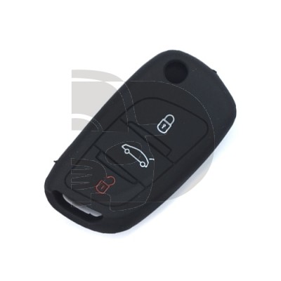 FUNDA MANDO CITROEN DS NEGRO 3 BOTONES