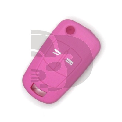 FUNDA MANDO PLEG OPEL ROSA 2 BOTONES