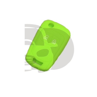 FUNDA MANDO PLEG OPEL VERDE 2 BOTONES