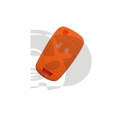 FUNDA MANDO PLEG OPEL NARANJA  2 BOTONES