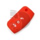FUNDA MANDO PLEG. FORD ROJO 3 BOTONES