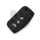FUNDA MANDO PLEG. FORD NEGRO 3 BOTONES