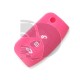 FUNDA MANDO PLEG. FORD ROSA 3 BOTONES
