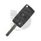 LLAVE+MANDO PLEG PEUGEOT PARTNER 2008> ID46  3 BOT