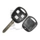 CARCASA MANDO FIJO TOYOTA 3 BOTONES  TOY43