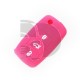 FUNDA MANDO VW-SEAT-SKODA ROSA 3 BOTONES