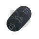 BOTONERA MANDO AUDI 3 BOTONES (OVAL)
