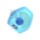 FUNDA MANDO FIJO BMW AZUL CLARO 3 BOTONES