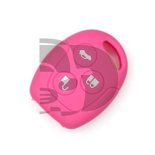 FUNDA MANDO FIJO FORD ROSA 3 BOTONES