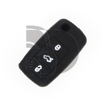REMOTE COVER  VW-SEAT-SKODA BLACK 3 BUTTONS