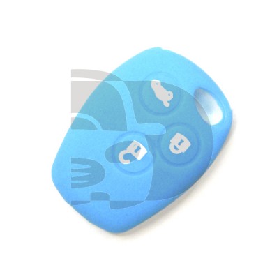 FUNDA RENAULT 3 BOTONES REDONDOS   - AZUL