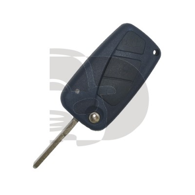 FOLDING SHELL FIAT 3 BUTTON SIP22 BLUE
