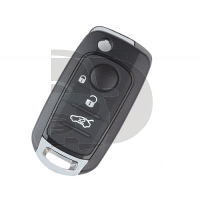 CARCASA MANDO PLEG. FIAT 3 BOTONES SIP22