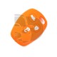 FUNDA RENAULT 3 BOTONES REDONDOS   -  NARANJA