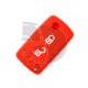 FUNDA MANDO CITROEN/PEUGEOT ROJO 2 BOTONES