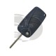 FOLDING SHELL FIAT 3 BUTTON SIP22 BLUE