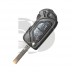 CLE+TELECOMMANDE CHROME PLIABLE DS3 10- ID46