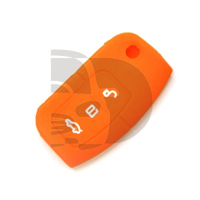 HOUSSE TELECOMMANDE FORD ORANGE 3 BOUTONS