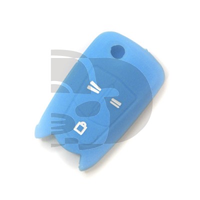 FUNDA MANDO PLEG OPEL AZUL 3 BOTONES