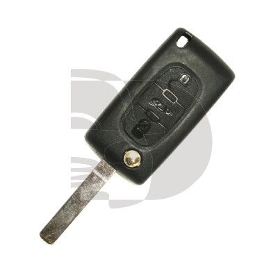 CLE+TELECOMMANDE PLIABLE. P-308 BREAK 3 BOUTONS ID