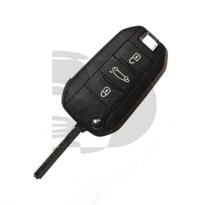 CLE+TELECOMMANDE PLIABLE P-508 +2011 3 BOUTONS ID4