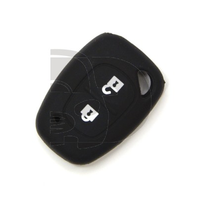 FUNDA MANDO FIJO RENAULT NEGRO 2 BOTONES