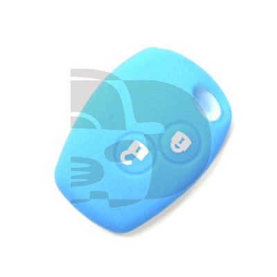 FUNDA RENAULT 2 BOTONES REDONDOS   - AZUL