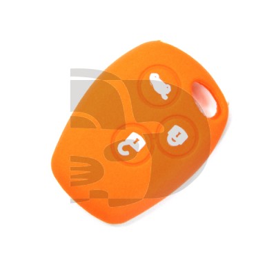 FUNDA RENAULT 3 BOTONES REDONDOS   -  NARANJA