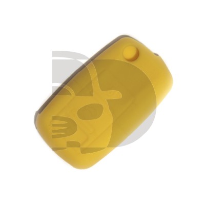 ETUI TELECOMMANDE VW-SEAT-SKODA JAUNE 3 BOUTONS