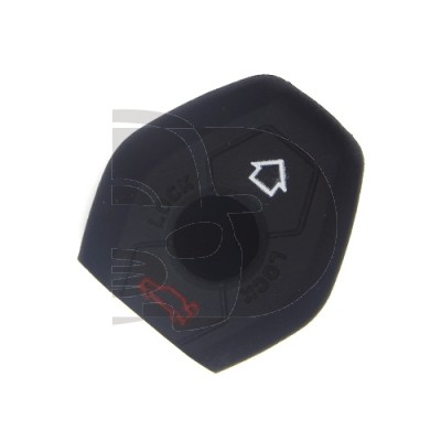FUNDA MANDO FIJO BMW NEGRO  3 BOTONES