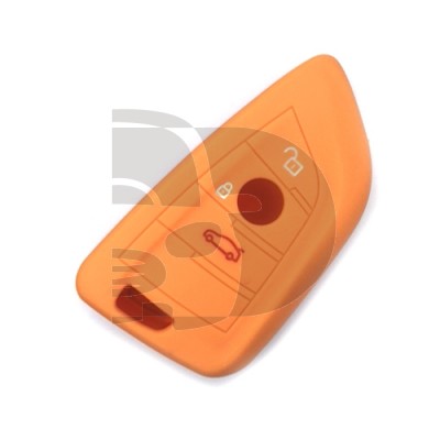 FUNDA MANDO BMW NARANJA 3  BOTONES