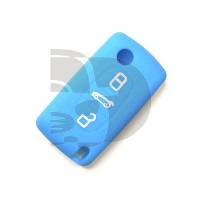 FUNDA MANDO CITROEN/PEUGEOT AZUL 3 BOTONES