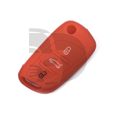 FUNDA MANDO CITROEN DS ROJO 3 BOTONES