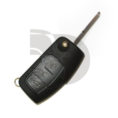 LLAVE+MANDO PLEGABLE FORD ID63 HU101  3 BOTONES