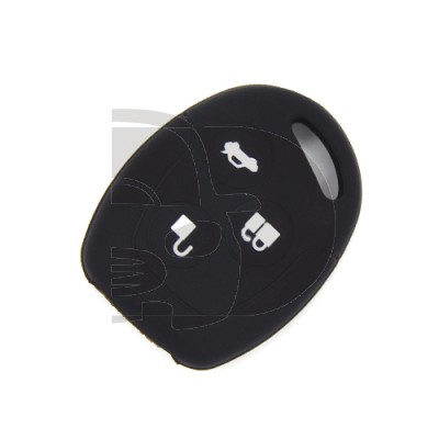 FUNDA MANDO FIJO FORD NEGRO 3 BOTONES