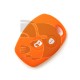 FUNDA RENAULT 2 BOTONES REDONDOS   - NARANJA