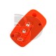 FUNDA MANDO FIAT/PSA ROJO 3 BOTONES