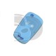 FUNDA MANDO PLEG OPEL AZUL CLARO  2 BOTONES